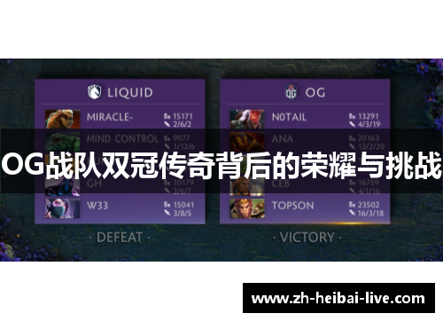 OG战队双冠传奇背后的荣耀与挑战